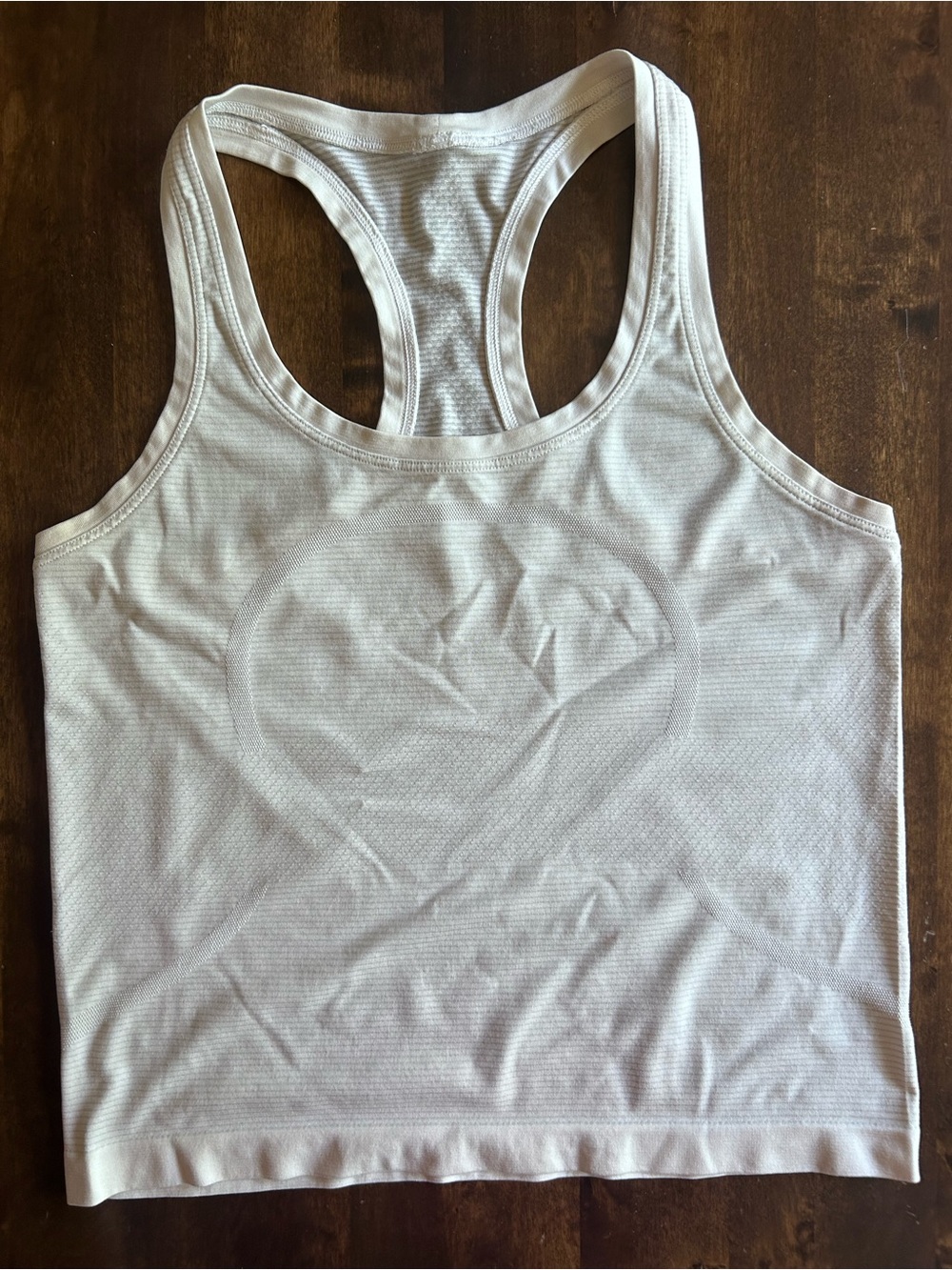 Lululemon Swiftly Tech Cropped Racerback Tank Top 2.0 White Size 6